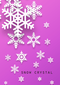 snow crystal [fuchsia purple]