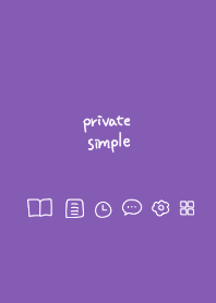 Private simple -purple-
