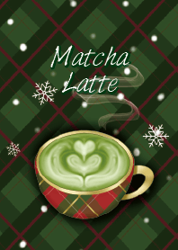 Matcha Latte, Christmas, Tartan Winter 2