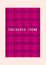 RED CHECKERED THEMEj-LIGHT PINK