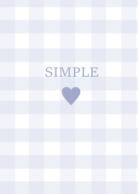 SIMPLE HEART ::check chiffonblue