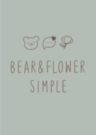 Bear&Flower SIMPLE #Khaki.