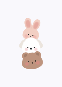 dog bear rabbit (cat), we are friends