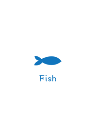 Simple blue fish