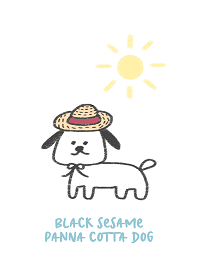 Black Sesame Panna Cotta Dog