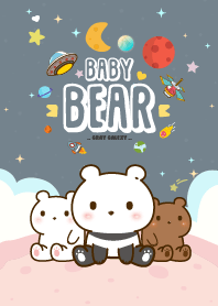 Baby Bears Galaxy Gray