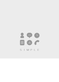 SIMPLE(white gray)V.229b