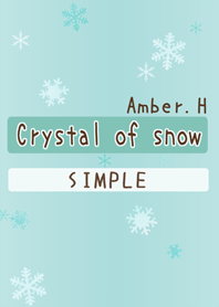 Simple Crystal of snow No.1