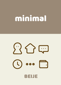 minimal みにまる beige