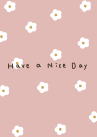 Pink beige and floral pattern.