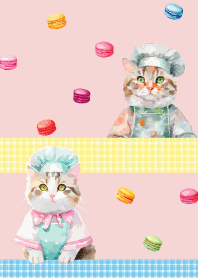 Cat Pastry Chef3  light pink