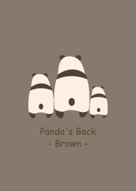 Panda's Back -Brown 7-