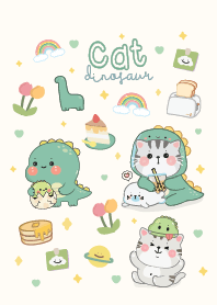 แมวน่ารัก & ไดโนเสาร์ : มินิมอล