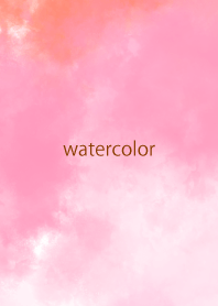 watercolor pink&orange 58