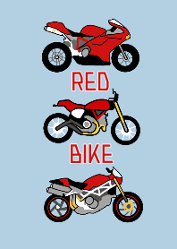 赤いバイク