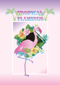 Tropical and fancy flamingo