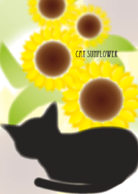 Cat Sunflower