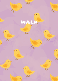 Nordic style birds03light purple