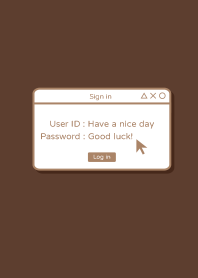 Computer desktop icons.Brown (Japan)