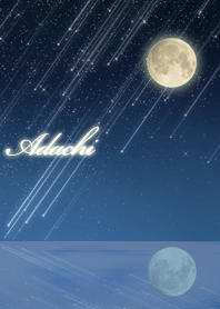 Adachi Moon & meteor shower