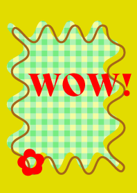 WOW!!!-ブラウン×イエロー