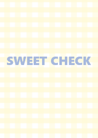 =SWEET CHECK=milkyblue yellow