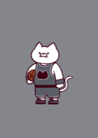 Basketball cat.(dusty colors10)