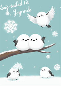 Lucky BirdLong-tailed Tit Blue-green