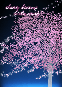 cherry blossoms in the dark