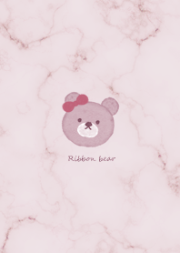 Fashionable ribbon bear pinkpurple04_1