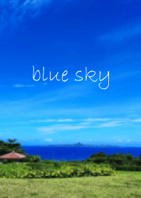 青い空と海