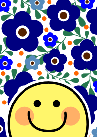 スマイルにこちゃん 北欧風ブルー