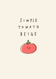 シンプル トマト ベージュ
