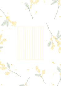 花飾 - Stripes and mimosa*