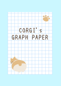 CORGI's GRAPH PAPER-LIGHT BLUEj