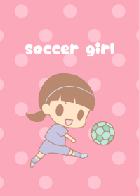 soccer girl[pastel pink]
