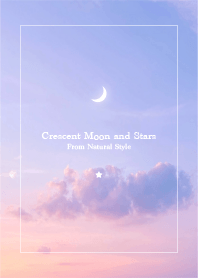 Crescent moon and stars #83
