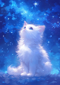 絕美銀河星空下的布偶貓❤️