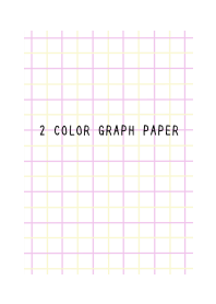 2 COLOR GRAPH PAPER-PINK&YELLOW-WHITE
