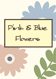 Pink & Blue flowers
