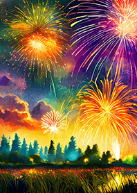 Beautiful Fireworks Theme#813