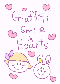 Graffiti Smile x Hearts 3(Purple Base)