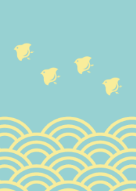 波に千鳥【ペールカラー1】