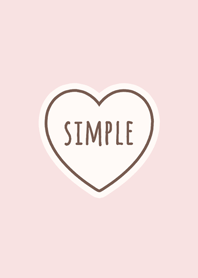 Simple tone / Baby Pink & Heart