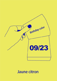 Birthday color September 23 simple