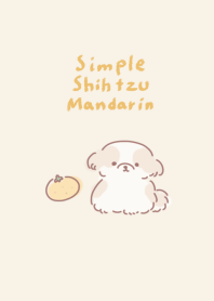 Simple Shih Tzu Mandarin Beige yellow.