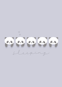 Sleeping Panda - PASTEL PURPLE