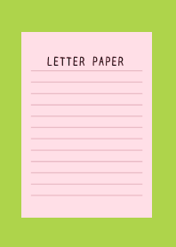 COLLAR LETTER PAPER/PINK/RED/GREEN