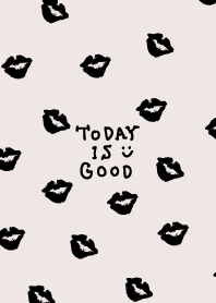 Black kiss mark beige3 from Japan