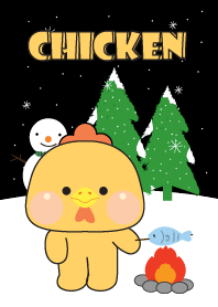 Chicken Winter Season Theme